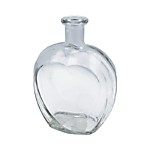 Ваза-бутылка декоративная "Сердце 1" (стекло)